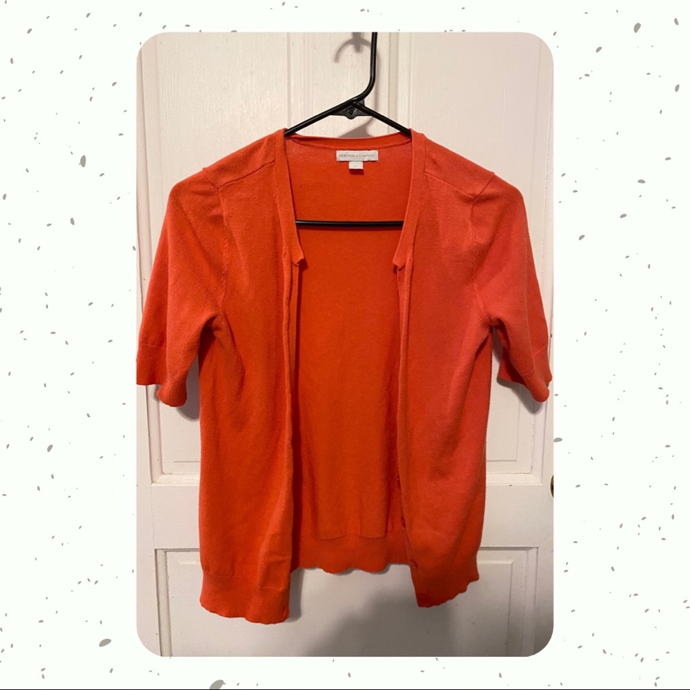 New York and Co Orange Cardigan